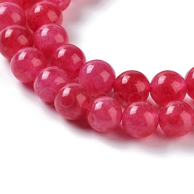 Dyed Natural Malaysia Jade Beads Strands X-G-G021-02A-08-1