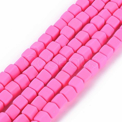 Handmade Polymer Clay Beads Strands X-CLAY-T020-09A-1
