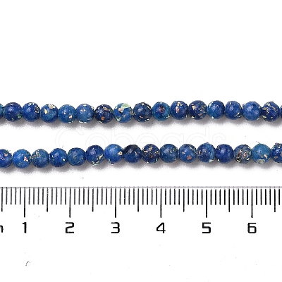 Assembled Natural Dolomite and Synthetic Opal Beads Strands G-Q017-G06-01D-1-1