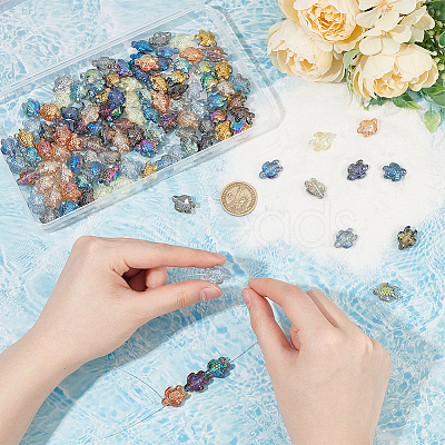 120Pcs 12 Colors Electroplate Glass Beads EGLA-SC0001-32-1