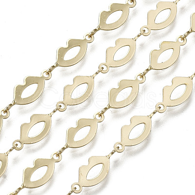 Brass Lip Link Chains CHC-N018-056-1