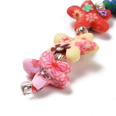 Handmade Polymer Clay Beads Strands CLAY-G110-02-1