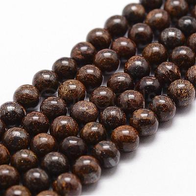Natural Bronzite Bead Strands G-D840-57-4mm-1