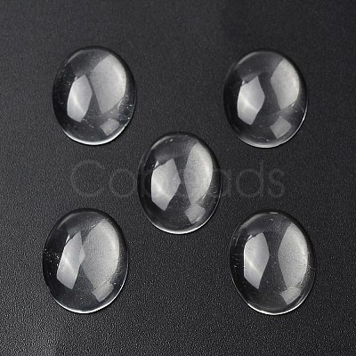Natural Quartz Crystal Cabochons G-G290-06C-1