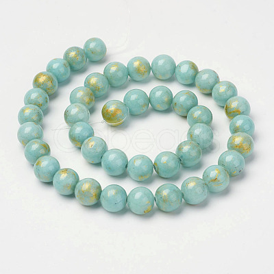 Natural Mashan Jade Beads Strands X-G-P232-01-H-8mm-1