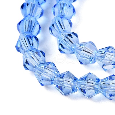 Gradient Color Baking Paint Glass Bead Strands LS-DGLA-A039-T6mm-A020-1