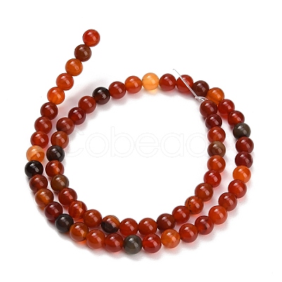 Natural Carnelian Beads Strands GG-CBA1CAF-A01-6mm-1