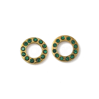 304 Stainless Steel Rhinestone Cabochons STAS-A057-04G-G02-1