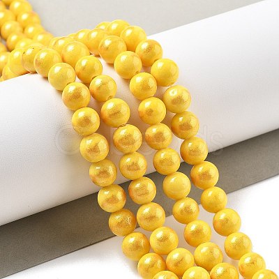 Natural Mashan Jade Beads Strands G-A255-A01-01D-1