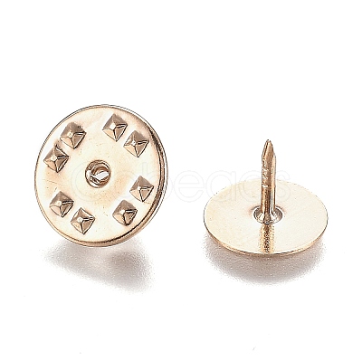 Brass Butterfly Clutches Pin Backs KK-Z003-01M-1