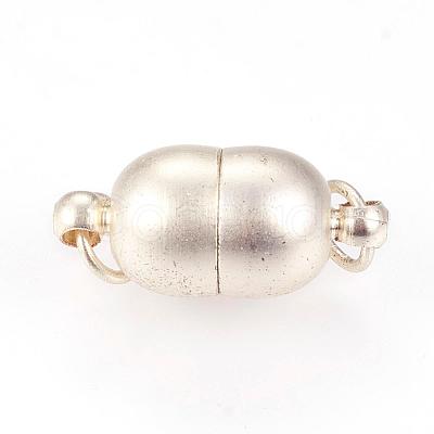 Brass Magnetic Clasps with Loops KK-K176-09S-1