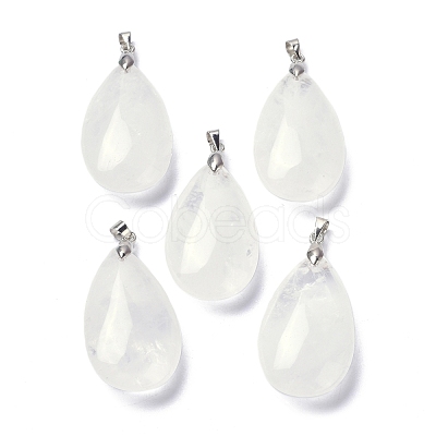 Natural Quartz Crystal Pendants G-D084-01P-B17-1