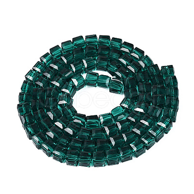 Transparent Glass Beads Strands GLAA-R041-8x8mm-A16-1