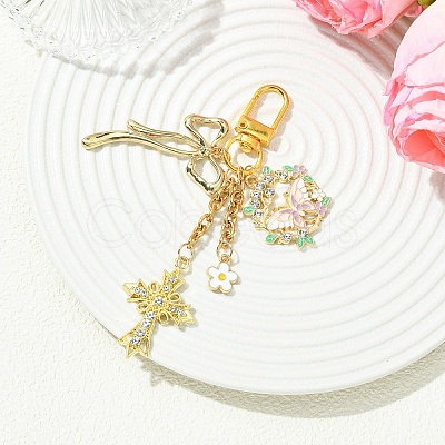 Alloy Enamel Pendant Decorations HJEW-YW00404-1