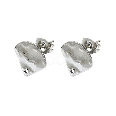 Non-Tarnish 304 Stainless Steel Stud Earring Findings STAS-L024-003P-04-1