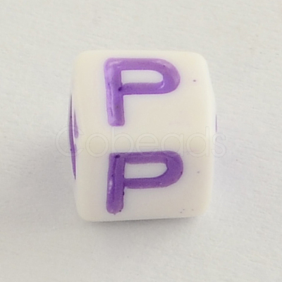 Opaque Acrylic Beads SACR-Q100-M022-1