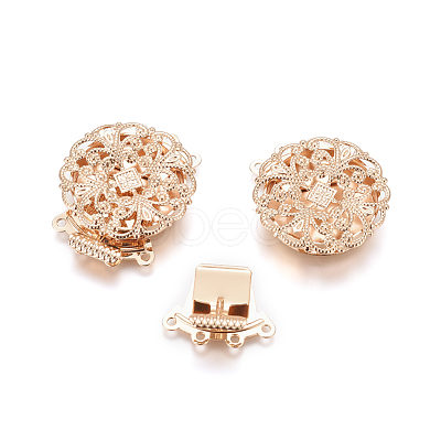 Brass Box Clasps KK-L053-03KCG-1