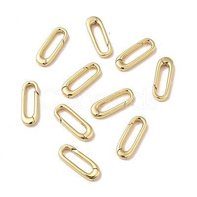 Brass Spring Gate Rings KK-J301-02G-1
