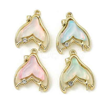 UV Plating Alloy Resin Pendants FIND-M033-01-1