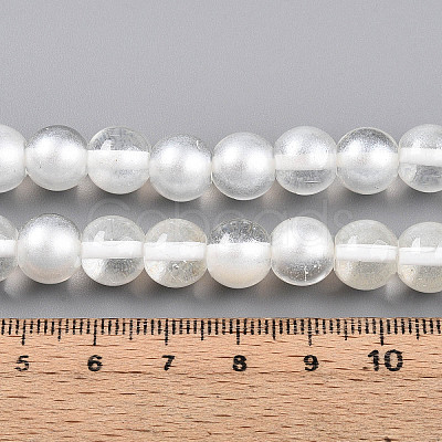Baking Paint Transparent Glass Beads X1-DGLA-N011-10mm-01-1