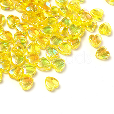 100Pcs Eco-Friendly Transparent Acrylic Beads TACR-YW0001-07E-1