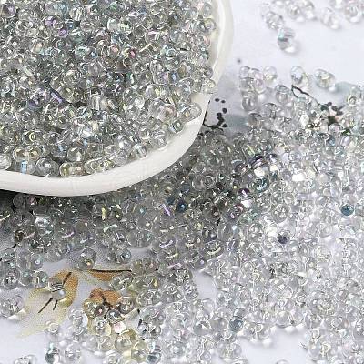 AB Color Plated Glass Seed Beads SEED-L011-06B-14-1