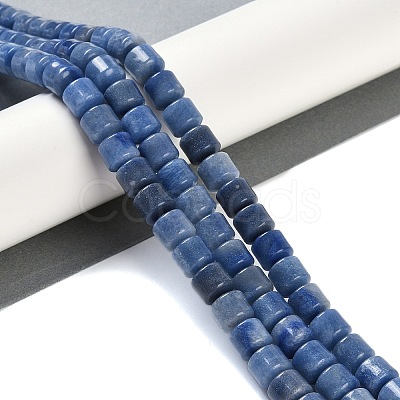 Dyed & Heated Natural Blue Aventurine Beads Strands G-L604-E02-01-1