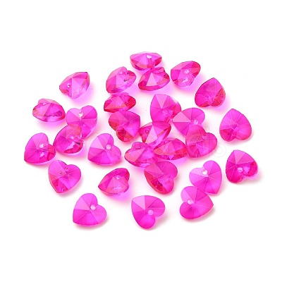 Romantic Valentines Ideas Glass Charms X-G030V10mm-37-1