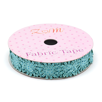 Glitter Powder Polyester Ribbons X-SRIB-S048-04E-1