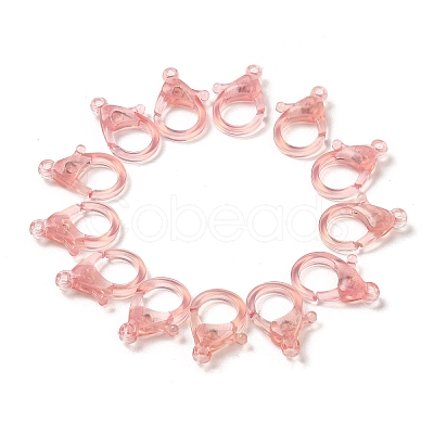 Transparent Plastic Lobster CLaw Clasps KY-H005-A08-1