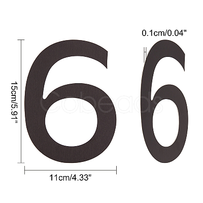 Stainless Steel Home Address Number DJEW-WH0010-05EB-1