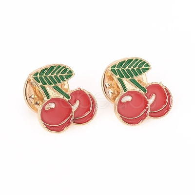 Alloy Enamel Safety Brooches JEWB-TAC0002-09A-1