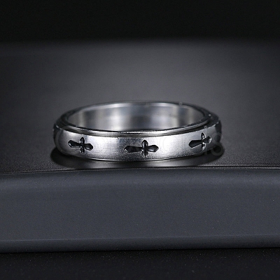 Cross 304 Stainless Steel Rotating Finger Ring PW-WG58926-02-1