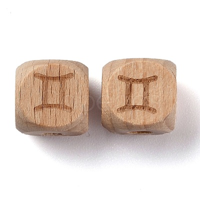 Natural Wood Constellation Beads WOOD-M002-03-1