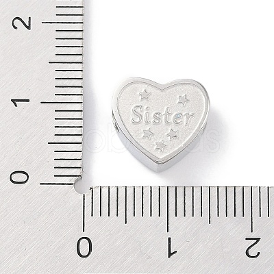Tarnish Resistant 304 Stainless Steel European Beads STAS-K286-04G-P-1