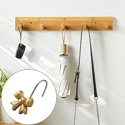 12Pcs Resin with Iron Hook for Bath Curtain FIND-CN0002-31-1