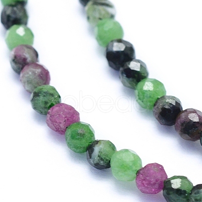Natural Ruby in Zoisite Beads Strands G-I279-E02-02-1