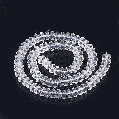Synthetic Quartz Crystal Beads Strands X-G-S285-13-1