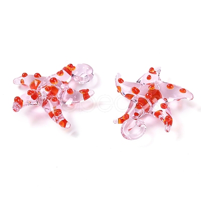Handmade Lampwork Pendants LAMP-C015-02B-1