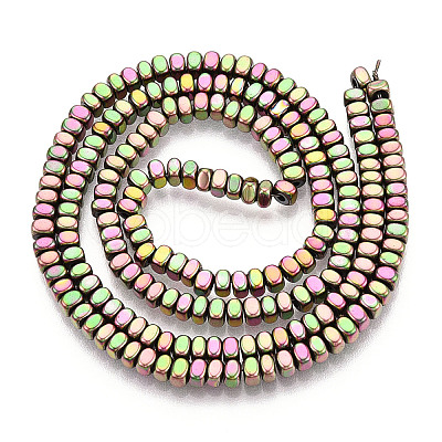 Electroplated Synthetic Non-magnetic Hematite Beads Strands G-T139-61E-1