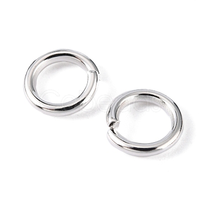 90pcs Silver Color Plated Brass Open Jump Rings X-JRC6MM-S-1