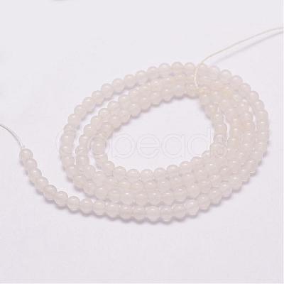 Natural White Jade Beads Strands G-N0190-09-2mm-1