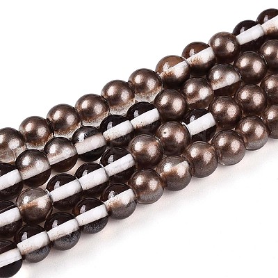 Baking Paint Transparent Glass Beads X1-DGLA-N011-6mm-09-1