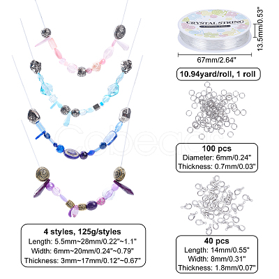 DIY Stretch Bracelets Making Kits DIY-CA0002-46-1