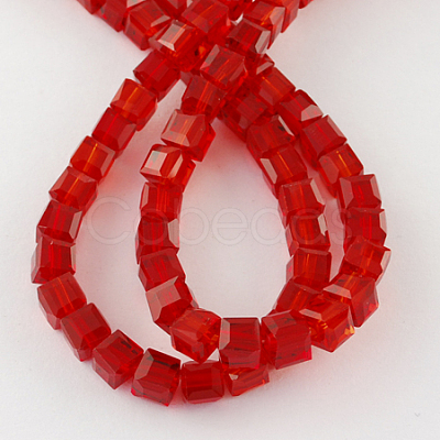 Glass Bead Strands GLAA-R041-8x8mm-03-1