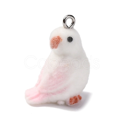 Flocky Resin Pendants RESI-Q011-03D-1