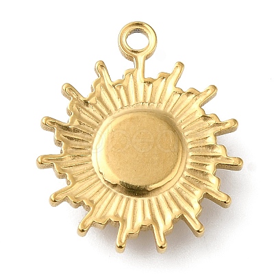 Real 18K Gold Plated 304 Stainless Steel Pendants X-STAS-A084-21G-05-1