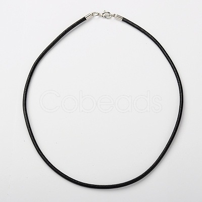 Cowhide Leather Necklace Making AJEW-JW00001-03-1