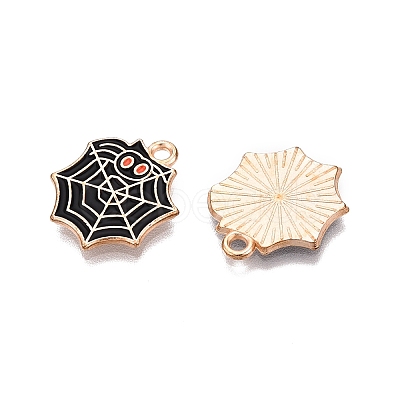 Halloween Theme Alloy Enamel Pendants X-PALLOY-N176-35-RS-1