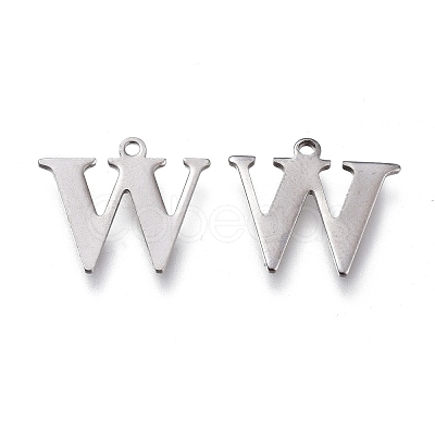 Tarnish Resistant 304 Stainless Steel Charms STAS-H112-W-P-1